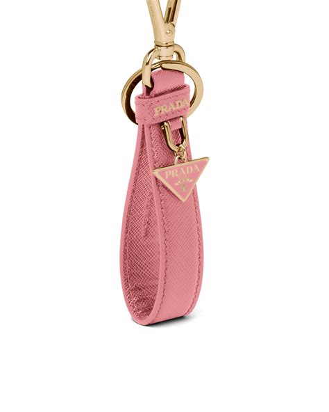 prada key holder pink